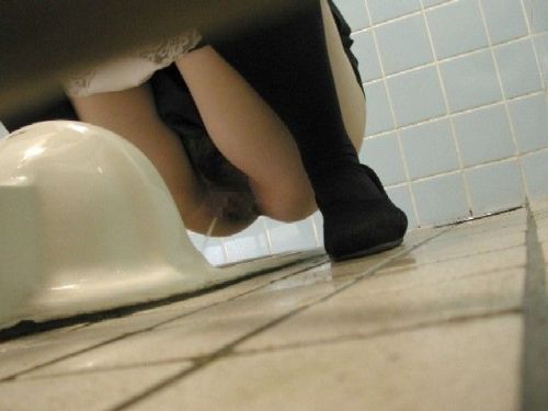 【盗撮画像】和式トイレの下からまんこを撮った結果 35枚 No.18