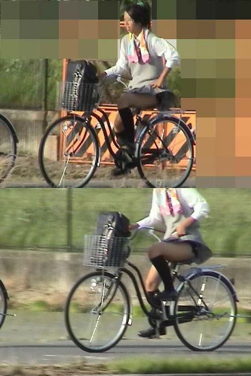 JKのオマタが自転車のサドルに乗っかってる画像でエロく妄想しようぜwww No.19