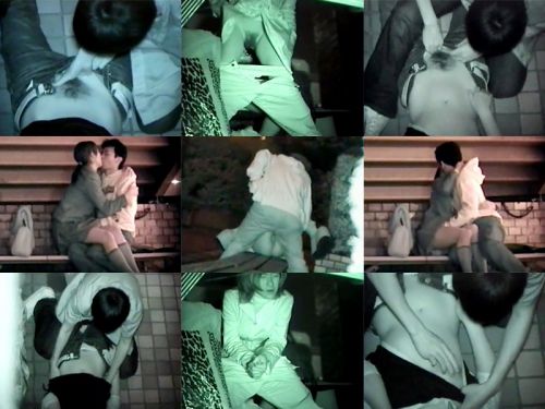 赤外線カメラで野外正常位セックス中のカップルを盗撮したエロ画像 45枚 No.34