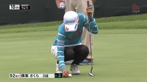 【エロ画像】女子ゴルフのTV中継のハプニングパンチラが抜けるwwww 37枚 No.22