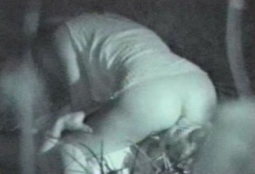 赤外線カメラでカップルの青姦セックスをこっそり盗撮したエロ画像 31枚 No.7