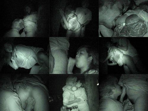 赤外線カメラでカップルの青姦セックスをこっそり盗撮したエロ画像 31枚 No.14