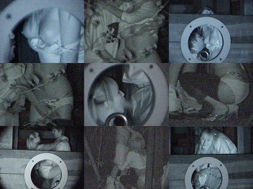 赤外線カメラでカップルの青姦セックスをこっそり盗撮したエロ画像 31枚 No.20