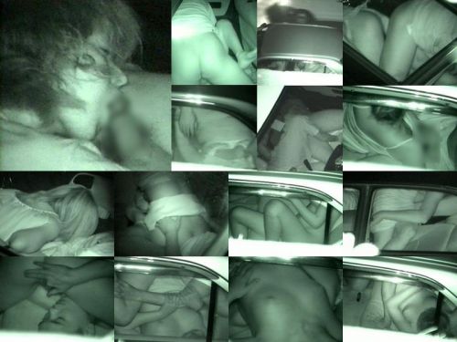 赤外線カメラで揺れる車内を盗撮したカーセックスのエロ画像 35枚 No.19